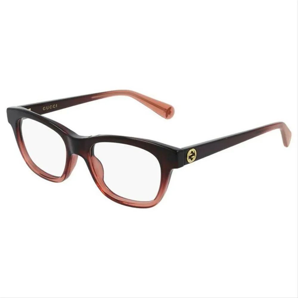 Gucci Women Eyeglasses GG0372o-006 Brown Gradient Frame / Demo Lenses